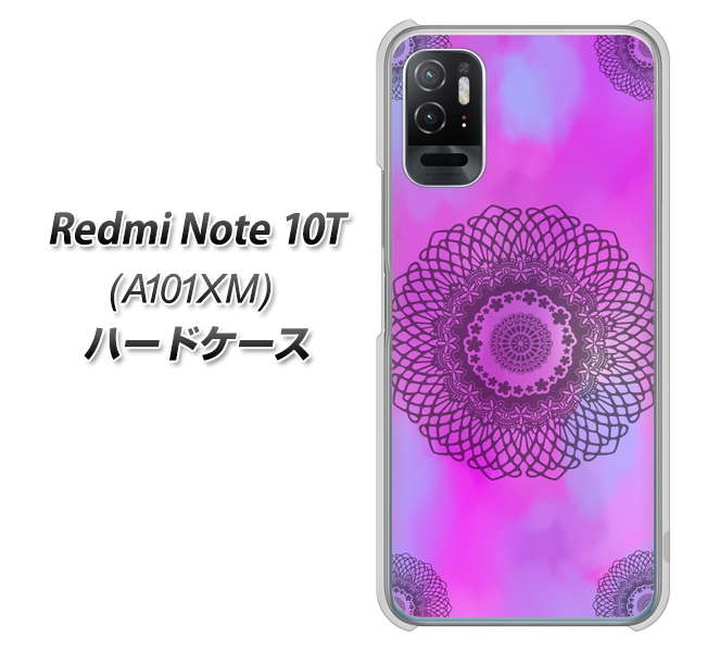 Redmi Note 10T A101XM SoftBank 高画質仕上げ 背面印刷 ハードケース【YJ344 レース】