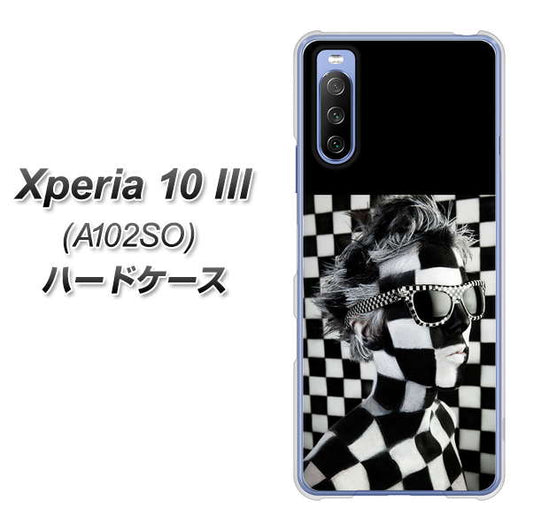 Y!mobile エクスペリア10 III A102SO 高画質仕上げ 背面印刷 ハードケース【357 bk&wh】