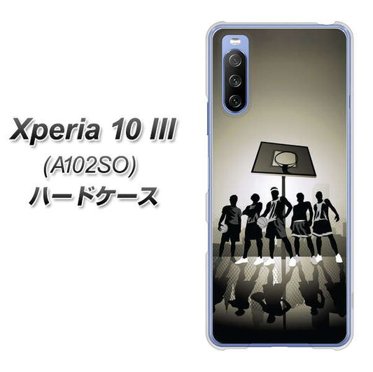 Y!mobile エクスペリア10 III A102SO 高画質仕上げ 背面印刷 ハードケース【389 クールバスケ】