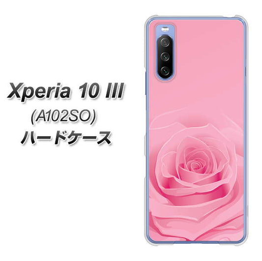 Y!mobile エクスペリア10 III A102SO 高画質仕上げ 背面印刷 ハードケース【401 ピンクのバラ】