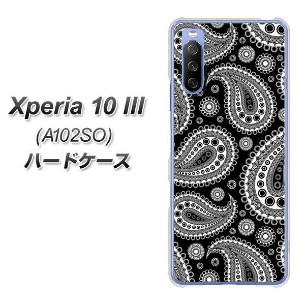 Y!mobile エクスペリア10 III A102SO 高画質仕上げ 背面印刷 ハードケース【421 ベイズリー】