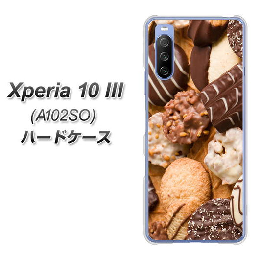 Y!mobile エクスペリア10 III A102SO 高画質仕上げ 背面印刷 ハードケース【442 クッキー mix】