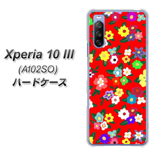 Y!mobile エクスペリア10 III A102SO 高画質仕上げ 背面印刷 ハードケース【780 リバティプリントRD】