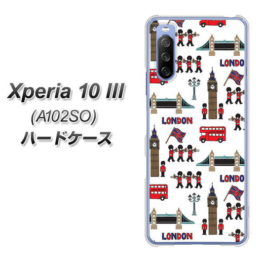 Y!mobile エクスペリア10 III A102SO 高画質仕上げ 背面印刷 ハードケース【EK811 ロンドンの街】