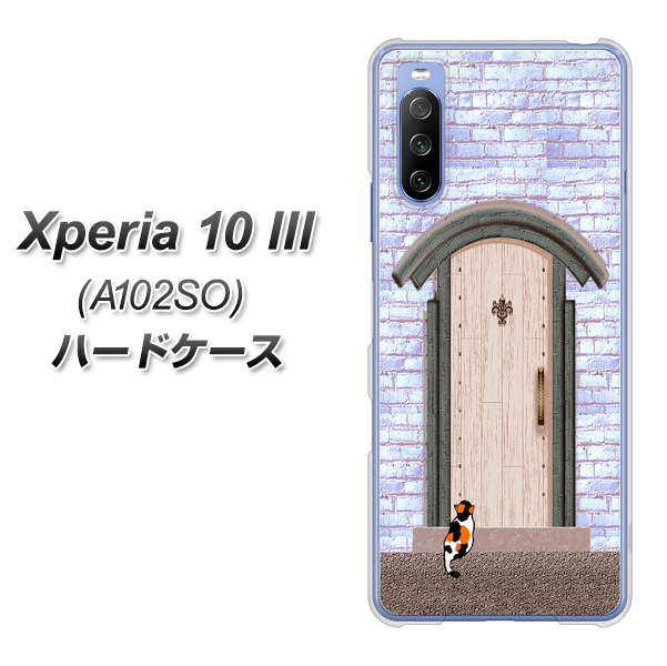Y!mobile エクスペリア10 III A102SO 高画質仕上げ 背面印刷 ハードケース【YA952 石ドア02 素材クリア】