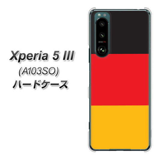 Xperia 5 III A103SO SoftBank 高画質仕上げ 背面印刷 ハードケース【675 ドイツ】
