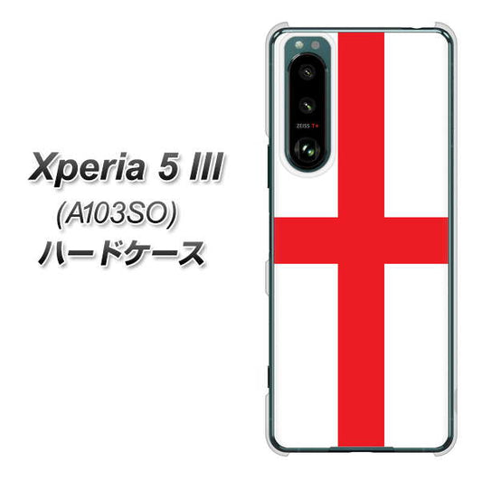 Xperia 5 III A103SO SoftBank 高画質仕上げ 背面印刷 ハードケース【677 イングランド】