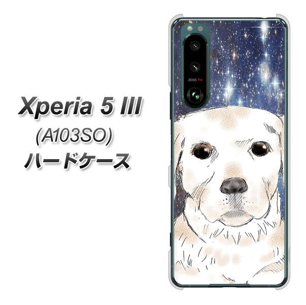 Xperia 5 III A103SO SoftBank 高画質仕上げ 背面印刷 ハードケース【YD820 ラブラドールレトリバー01】