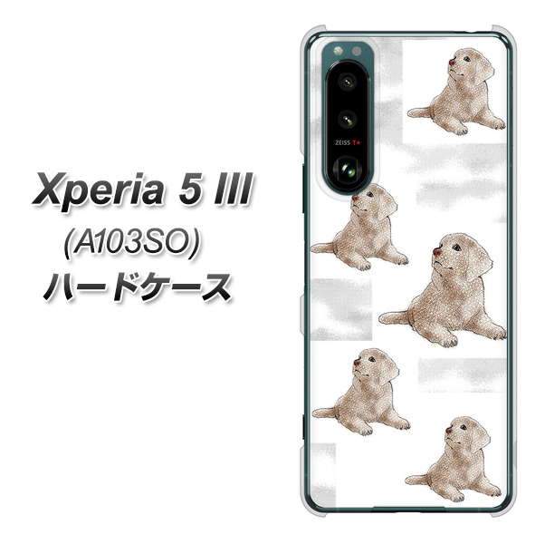Xperia 5 III A103SO SoftBank 高画質仕上げ 背面印刷 ハードケース【YD823 ラブラドールレトリバー04】