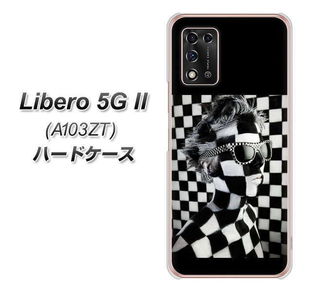 Libero 5G II A103ZT Y!mobile 高画質仕上げ 背面印刷 ハードケース【357 bk&wh】