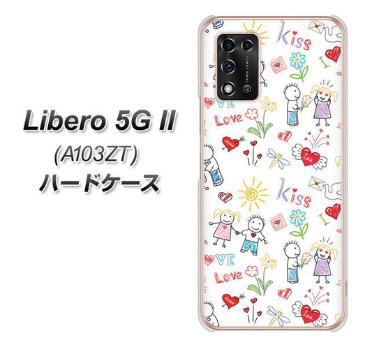 Libero 5G II A103ZT Y!mobile 高画質仕上げ 背面印刷 ハードケース【710 カップル】