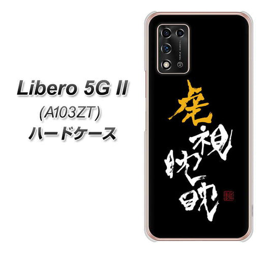 Libero 5G II A103ZT Y!mobile 高画質仕上げ 背面印刷 ハードケース【OE803 虎視眈々】