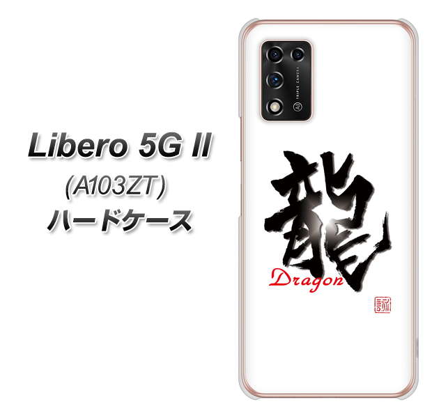 Libero 5G II A103ZT Y!mobile 高画質仕上げ 背面印刷 ハードケース【OE804 龍ノ書】