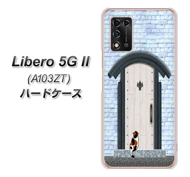 Libero 5G II A103ZT Y!mobile 高画質仕上げ 背面印刷 ハードケース【YA951 石ドア01】