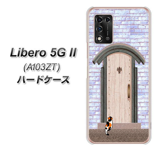 Libero 5G II A103ZT Y!mobile 高画質仕上げ 背面印刷 ハードケース【YA952 石ドア02 素材クリア】