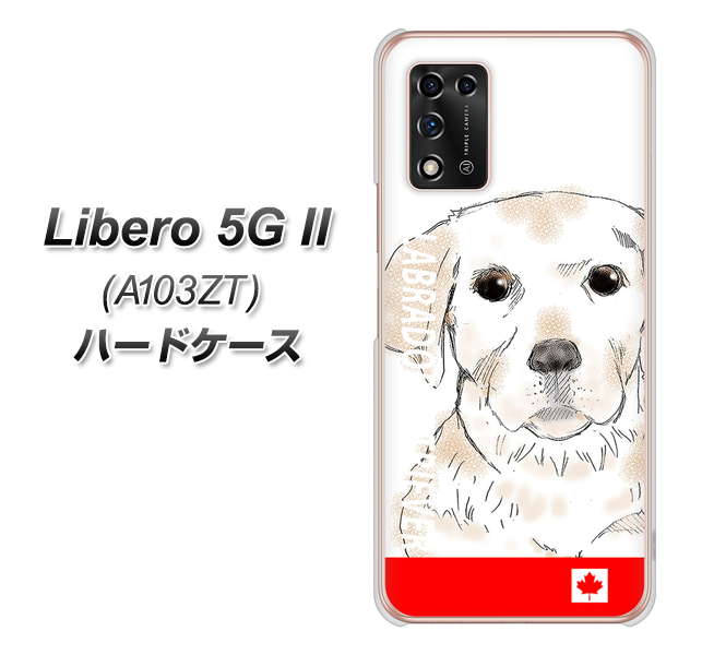 Libero 5G II A103ZT Y!mobile 高画質仕上げ 背面印刷 ハードケース【YD821 ラブラドールレトリバー02】