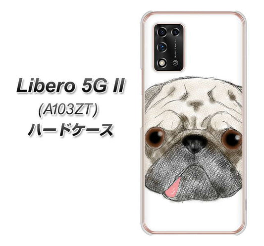 Libero 5G II A103ZT Y!mobile 高画質仕上げ 背面印刷 ハードケース【YD855 パグ01】