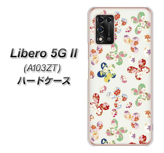 Libero 5G II A103ZT Y!mobile 高画質仕上げ 背面印刷 ハードケース【YJ326 和柄 模様】