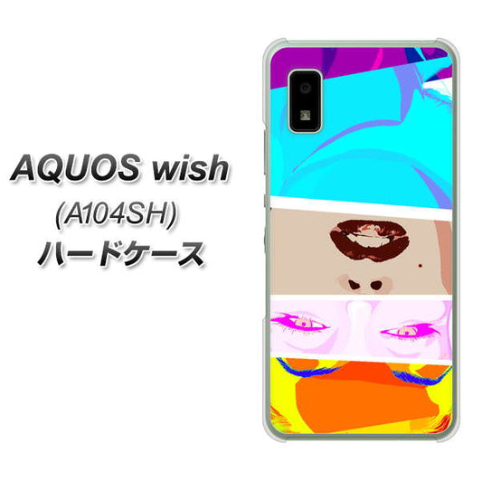 AQUOS wish A104SH Y!mobile 高画質仕上げ 背面印刷 ハードケース【YJ211 マリリンモンローデザイン（D）】
