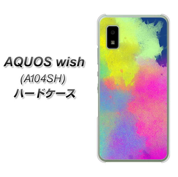 AQUOS wish A104SH Y!mobile 高画質仕上げ 背面印刷 ハードケース【YJ294 デザイン色彩】