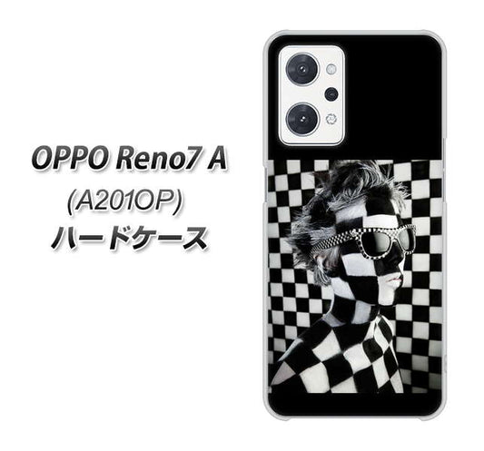 OPPO Reno7 A A201OP Y!mobile 高画質仕上げ 背面印刷 ハードケース【357 bk&wh】