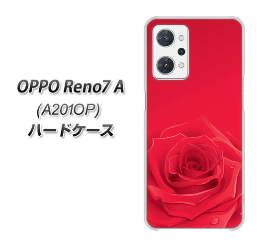 OPPO Reno7 A A201OP Y!mobile 高画質仕上げ 背面印刷 ハードケース【395 赤いバラ】