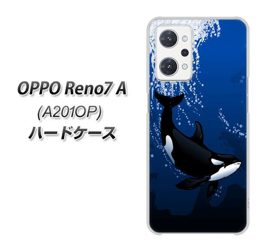 OPPO Reno7 A A201OP Y!mobile 高画質仕上げ 背面印刷 ハードケース【423 シャチ】