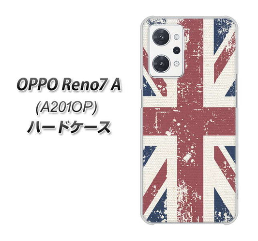 OPPO Reno7 A A201OP Y!mobile 高画質仕上げ 背面印刷 ハードケース【506 ユニオンジャック ビンテージ】