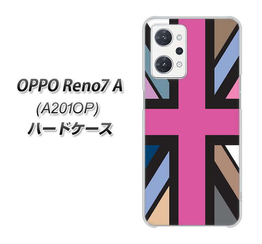 OPPO Reno7 A A201OP Y!mobile 高画質仕上げ 背面印刷 ハードケース【507 ユニオンジャック デスカラー】