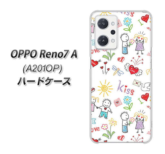 OPPO Reno7 A A201OP Y!mobile 高画質仕上げ 背面印刷 ハードケース【710 カップル】