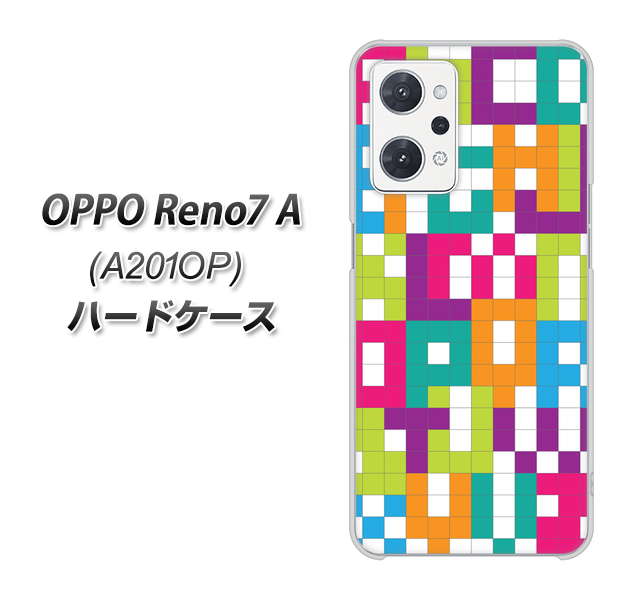 OPPO Reno7 A A201OP Y!mobile 高画質仕上げ 背面印刷 ハードケース【IB916 ブロックアルファベット】