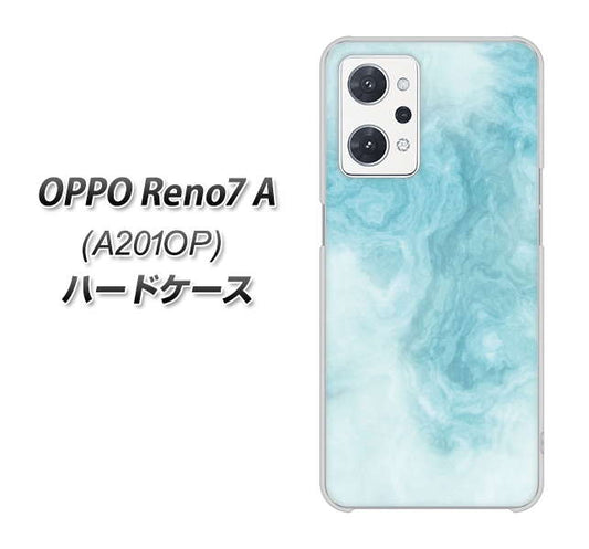 OPPO Reno7 A A201OP Y!mobile 高画質仕上げ 背面印刷 ハードケース【KM868 大理石BL】