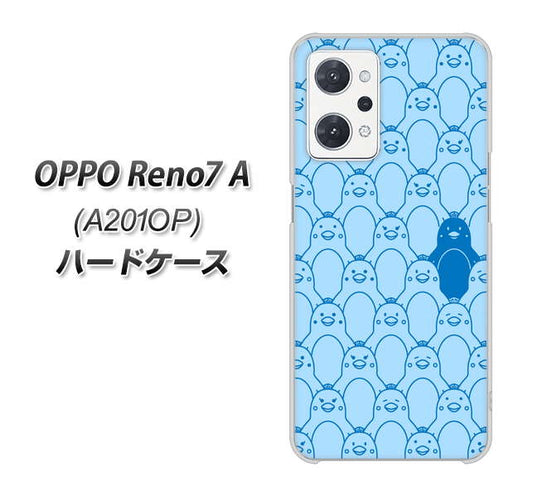 OPPO Reno7 A A201OP Y!mobile 高画質仕上げ 背面印刷 ハードケース【MA917 パターン ペンギン】