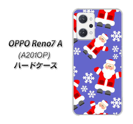 OPPO Reno7 A A201OP Y!mobile 高画質仕上げ 背面印刷 ハードケース【XA804 Welcomeサンタさん】