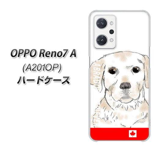 OPPO Reno7 A A201OP Y!mobile 高画質仕上げ 背面印刷 ハードケース【YD821 ラブラドールレトリバー02】
