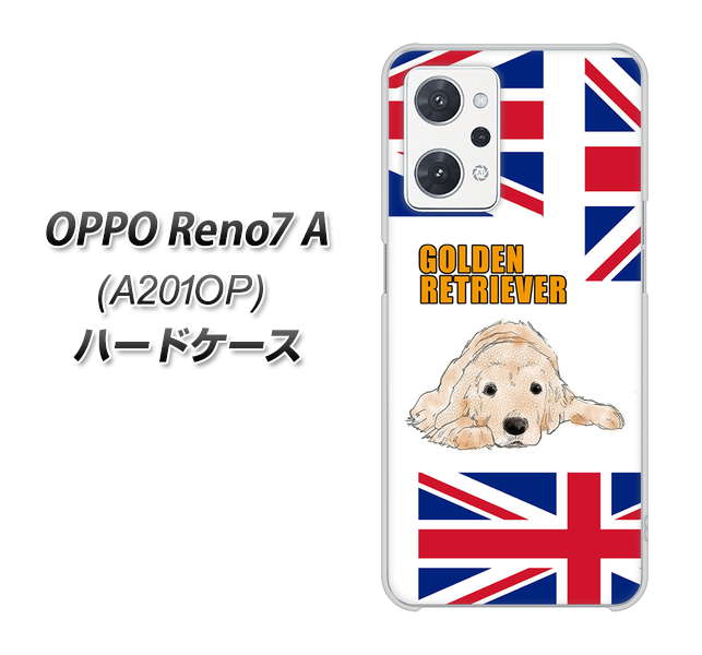OPPO Reno7 A A201OP Y!mobile 高画質仕上げ 背面印刷 ハードケース【YD825 ゴールデンレトリバー01】