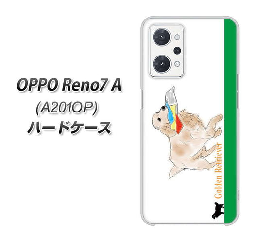 OPPO Reno7 A A201OP Y!mobile 高画質仕上げ 背面印刷 ハードケース【YD829 ゴールデンレトリバー05】