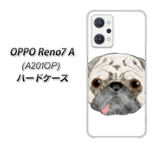 OPPO Reno7 A A201OP Y!mobile 高画質仕上げ 背面印刷 ハードケース【YD855 パグ01】