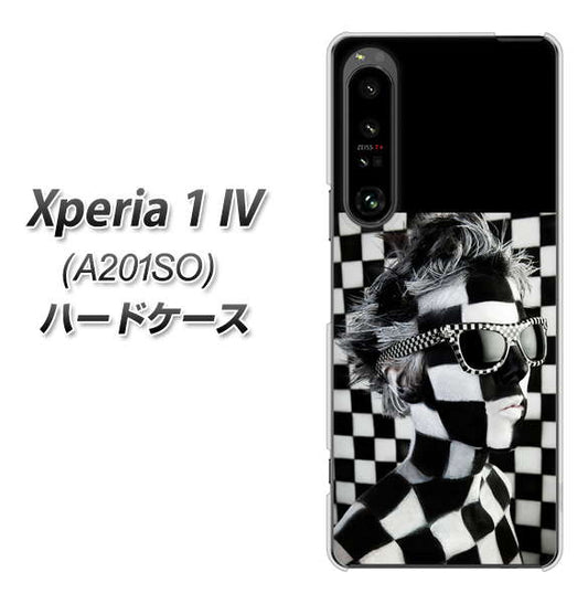 Xperia 1 IV A201SO SoftBank 高画質仕上げ 背面印刷 ハードケース【357 bk&wh】