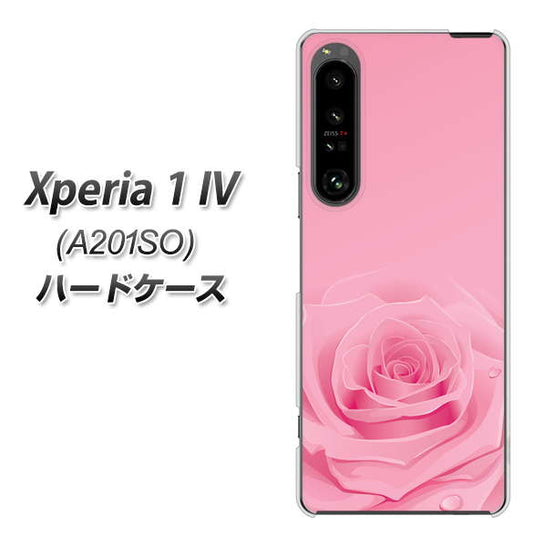 Xperia 1 IV A201SO SoftBank 高画質仕上げ 背面印刷 ハードケース【401 ピンクのバラ】