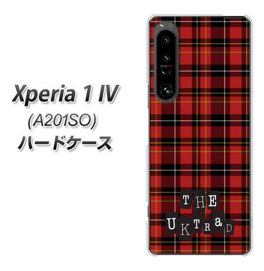 Xperia 1 IV A201SO SoftBank 高画質仕上げ 背面印刷 ハードケース【547 THEチェック】