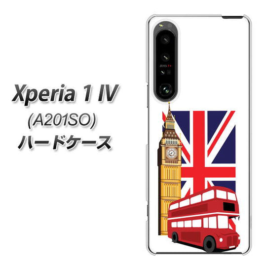 Xperia 1 IV A201SO SoftBank 高画質仕上げ 背面印刷 ハードケース【573 イギリス】