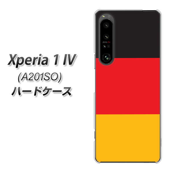 Xperia 1 IV A201SO SoftBank 高画質仕上げ 背面印刷 ハードケース【675 ドイツ】