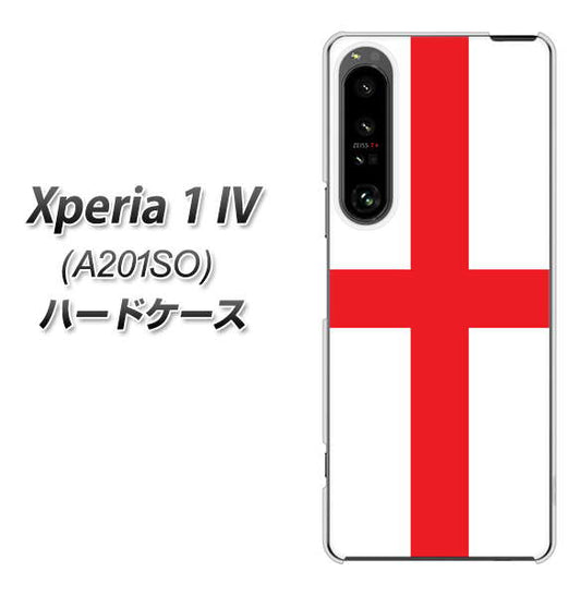 Xperia 1 IV A201SO SoftBank 高画質仕上げ 背面印刷 ハードケース【677 イングランド】