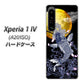 Xperia 1 IV A201SO SoftBank 高画質仕上げ 背面印刷 ハードケース【1030 月と鯉】