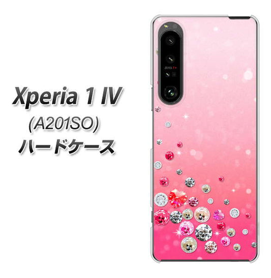 Xperia 1 IV A201SO SoftBank 高画質仕上げ 背面印刷 ハードケース【SC822 スワロデコ風プリント】