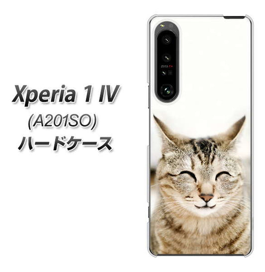 Xperia 1 IV A201SO SoftBank 高画質仕上げ 背面印刷 ハードケース【VA801 笑福ねこ】
