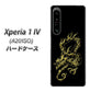 Xperia 1 IV A201SO SoftBank 高画質仕上げ 背面印刷 ハードケース【VA831 闇と龍】