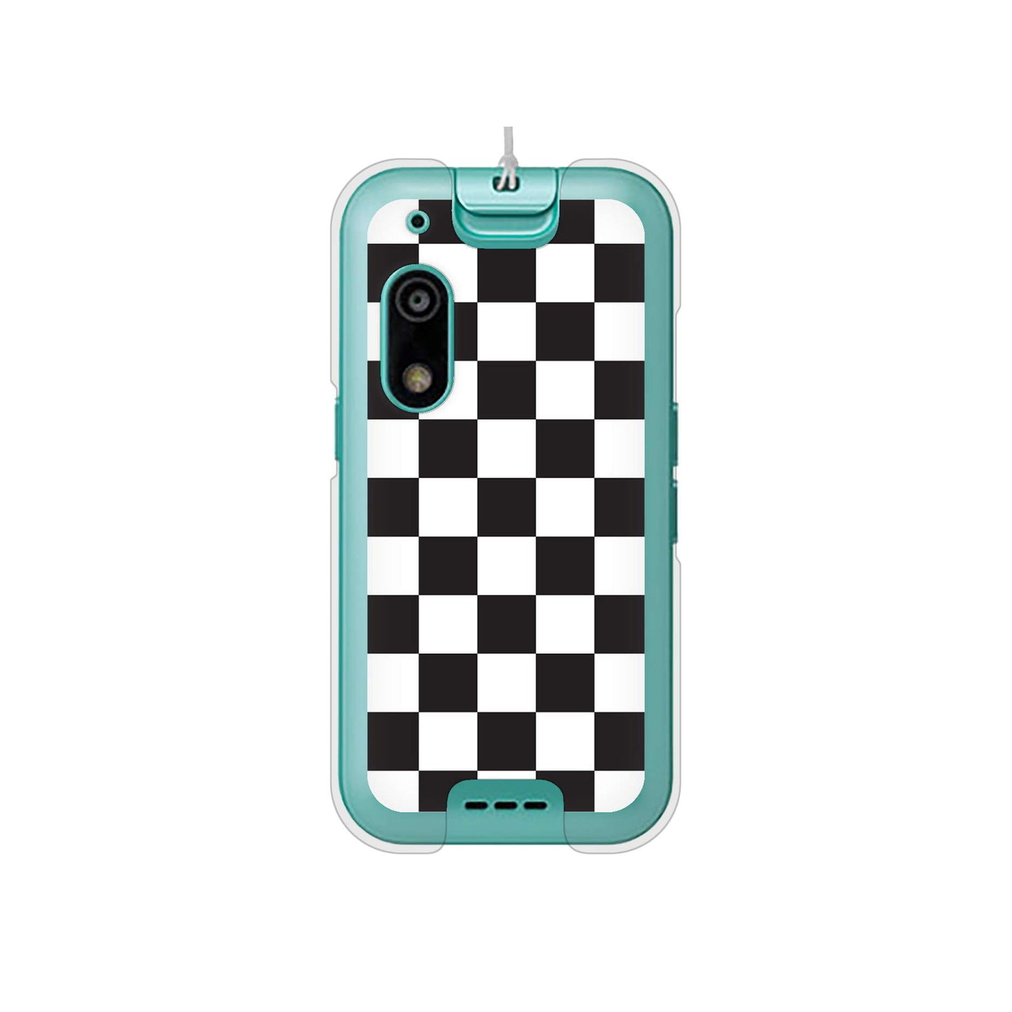 キッズフォン3 A201ZT SoftBank 高画質仕上げ 背面印刷 ハードケース 【151 フラッグチェック】