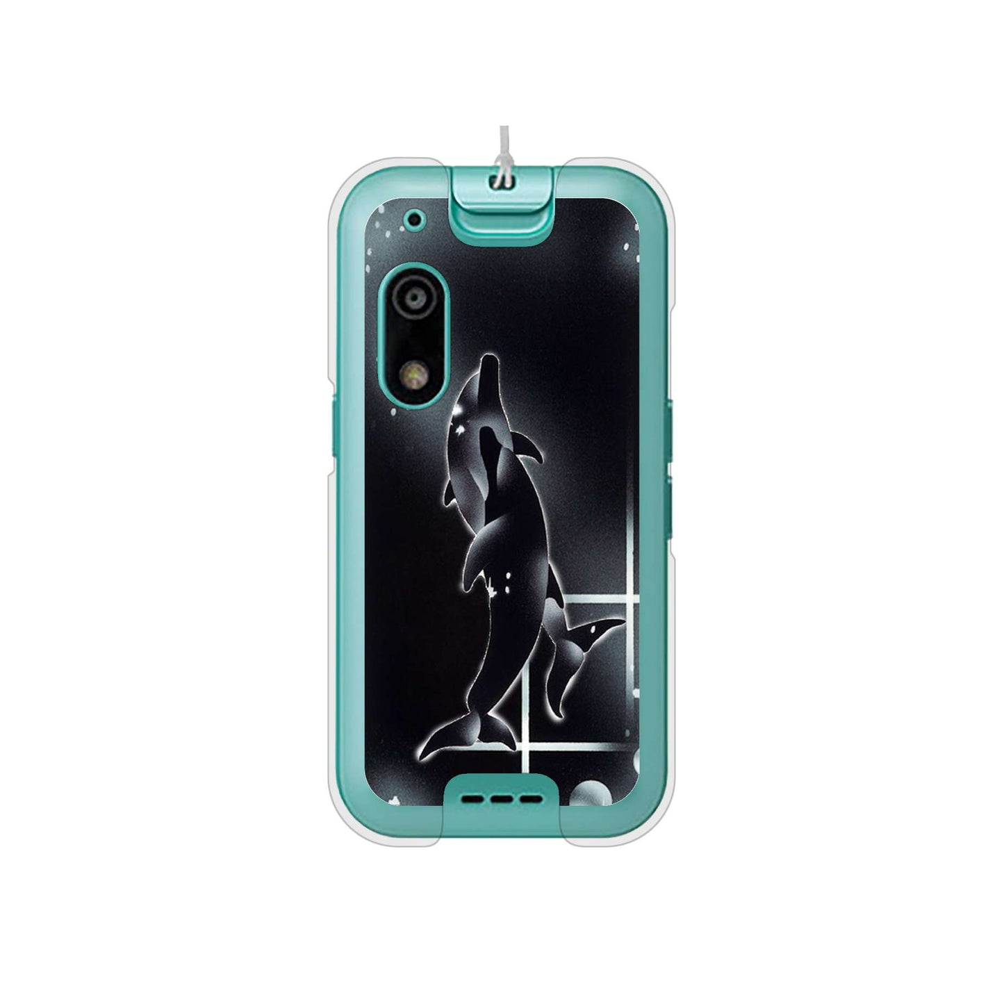 キッズフォン3 A201ZT SoftBank 高画質仕上げ 背面印刷 ハードケース海の守り神